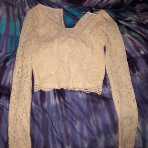 Lace crop top